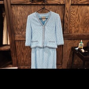 St John Couture Skirt Jacket Suit